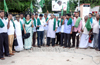 Raitha Sangha stages protest demanding early farm loan waiver